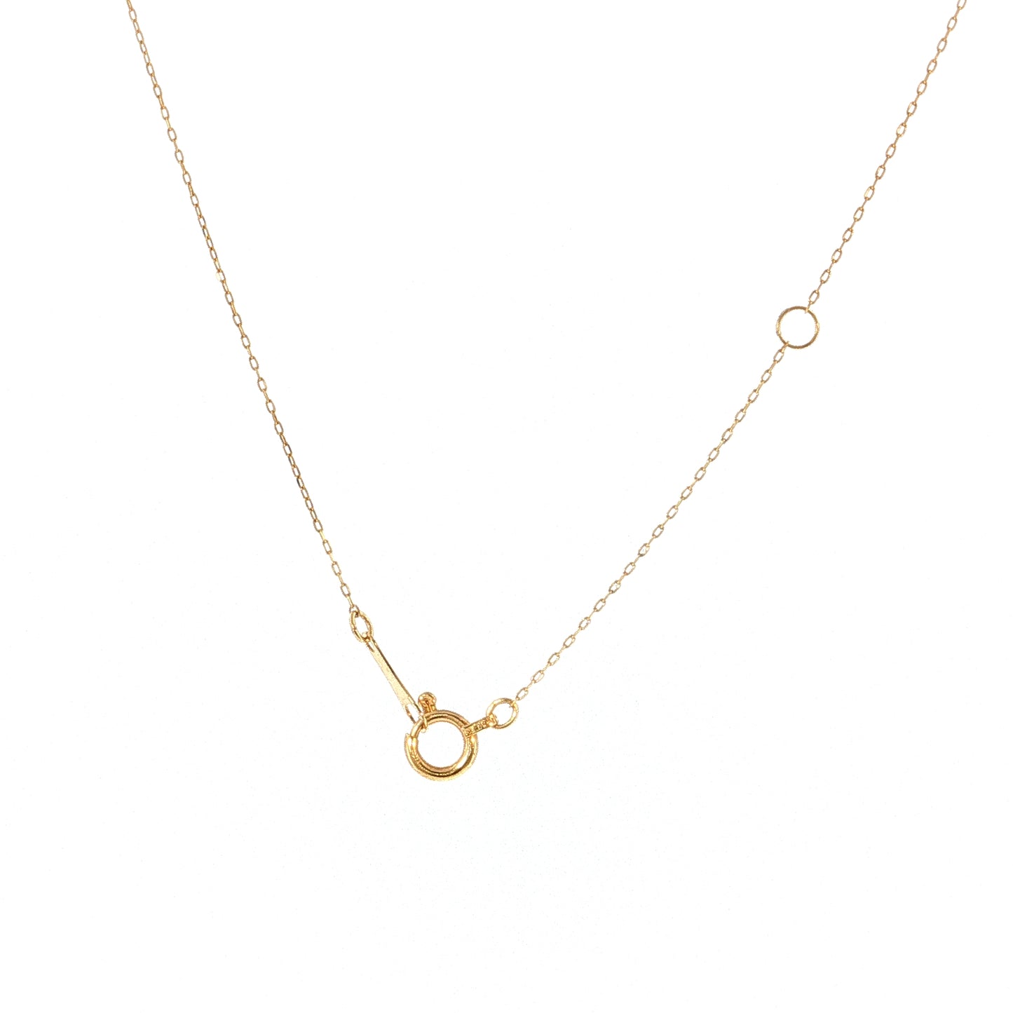Diamond Anchor Pendant Necklace 18k Yellow Gold