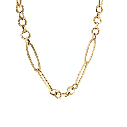 16 Inch Link Chain Necklace 14k Yellow Gold