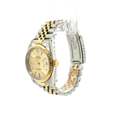 Rolex Datejust 16233 36mm Two-Tone 18k Yellow Gold