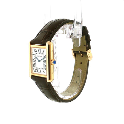 Cartier Tank Solo Medium 18k Gold & Steel