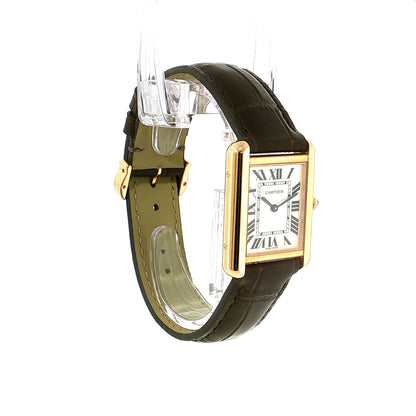 Cartier Tank Solo Medium 18k Gold & Steel