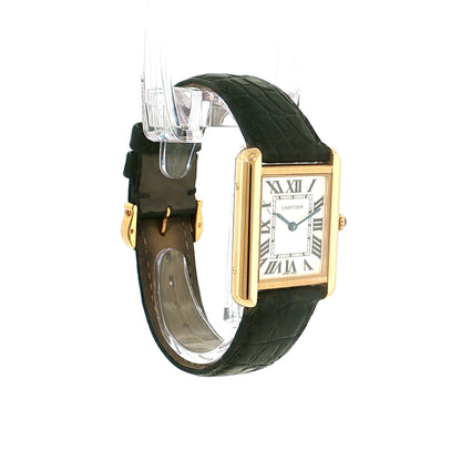 Cartier Tank Solo Medium 18k Gold Watch
