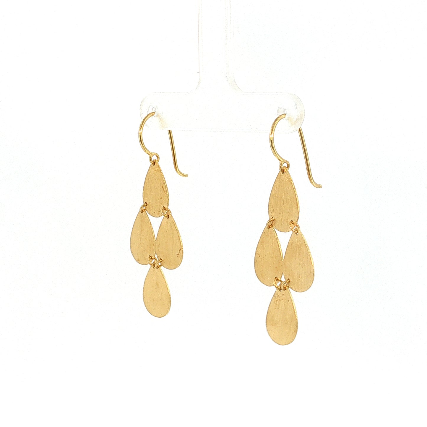 Irene Neuwirth Pear Drop Earrings 18k Yellow Gold
