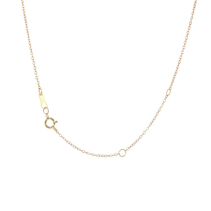 Puffy Heart Pendant Necklace 10k & 14k Yellow Gold