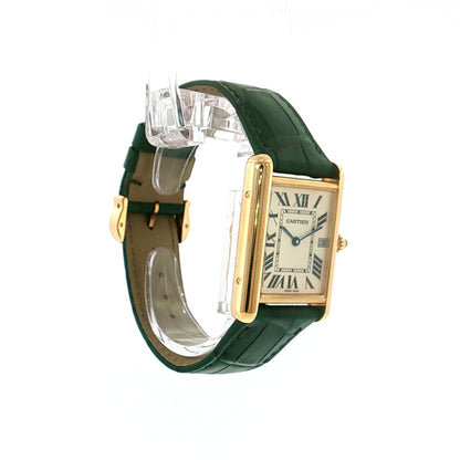 Cartier Tank Louis Watch 2441 18k Yellow Gold