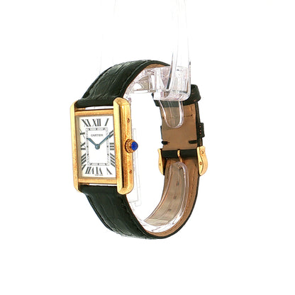 Cartier Tank Solo Medium 18k Yellow Gold & Steel