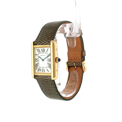 Cartier Tank Solo Medium 3168 18k Gold & Steel