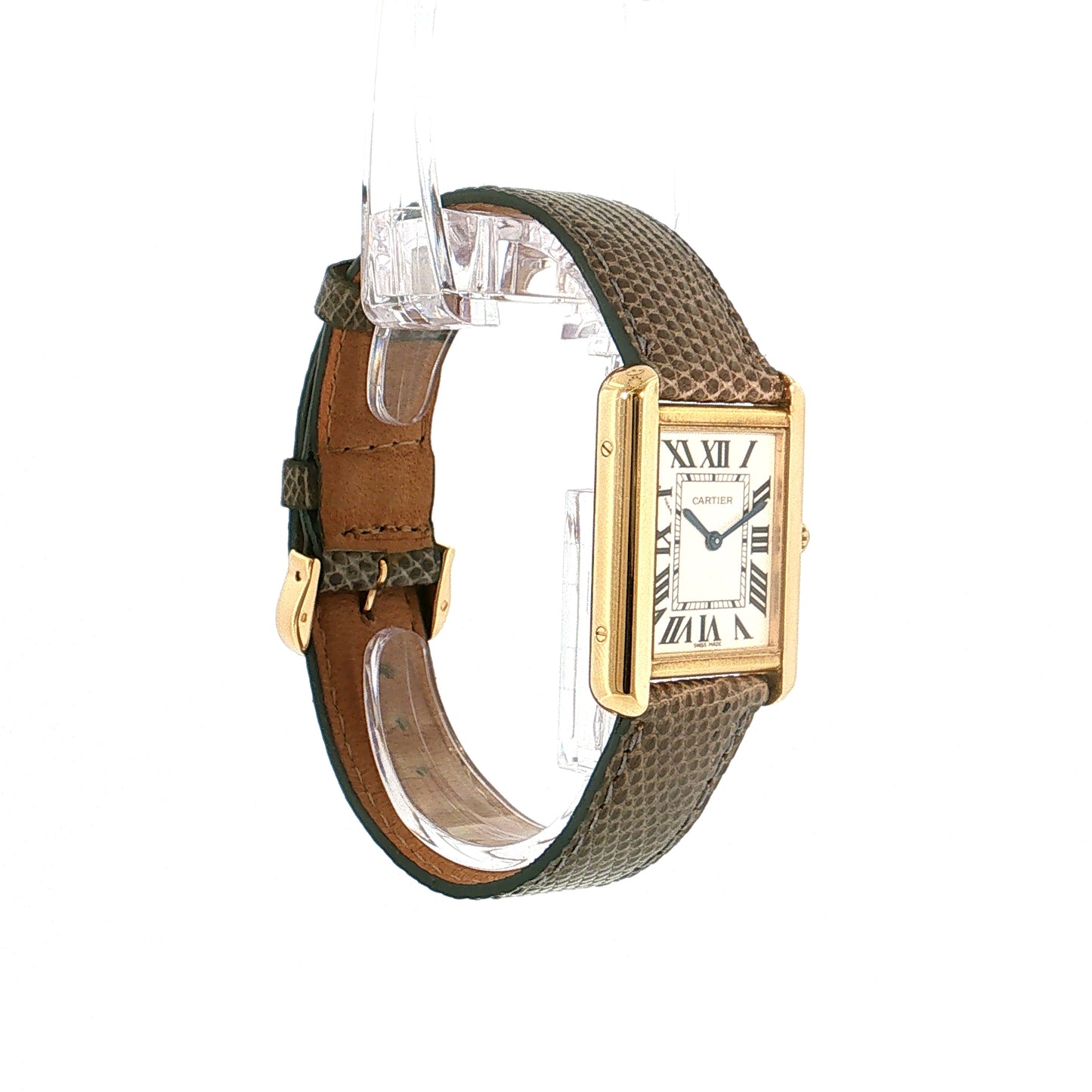 Cartier Tank Solo Medium 3168 18k Gold & Steel