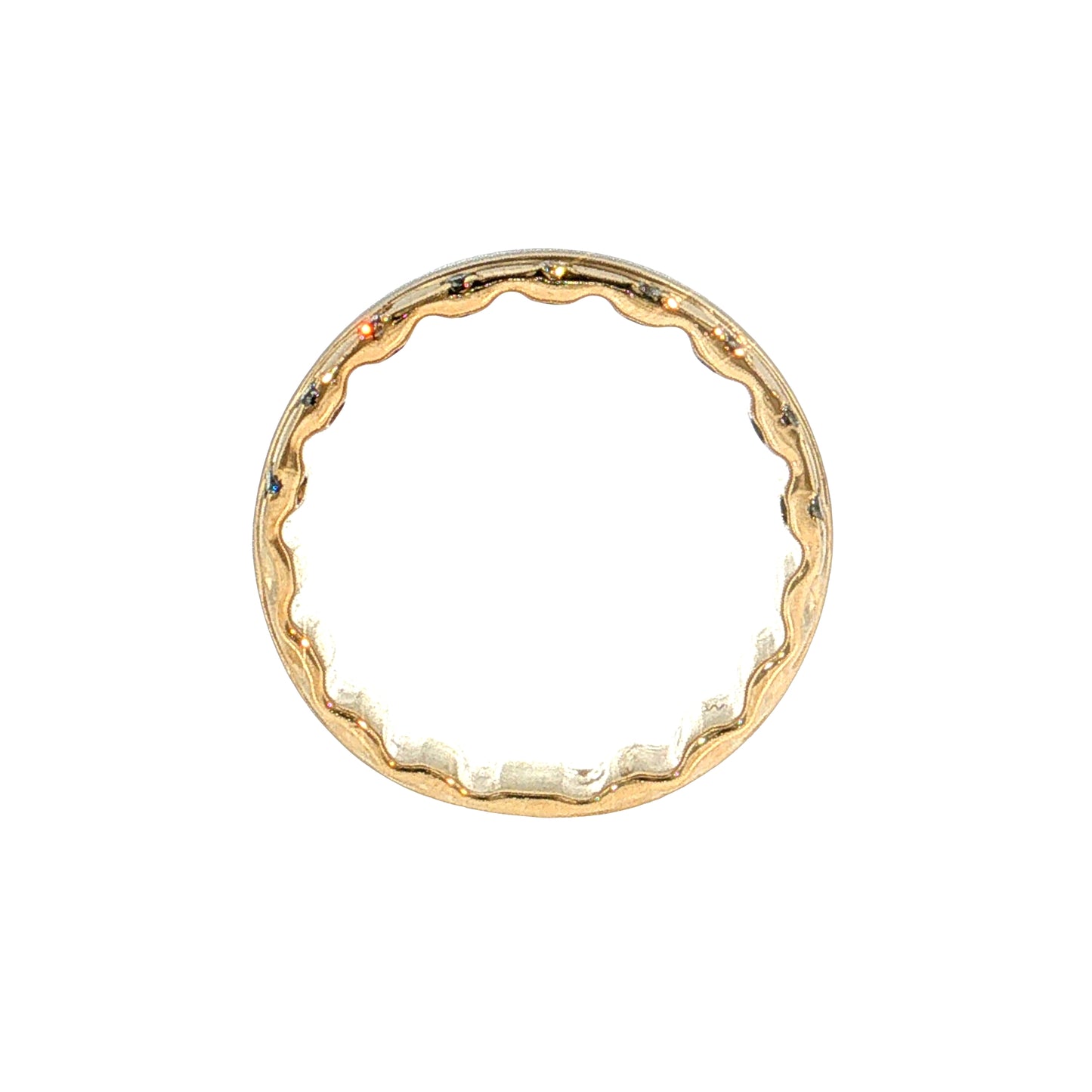 Men's Round Diamond Wedding Band 10k Yellow Gold