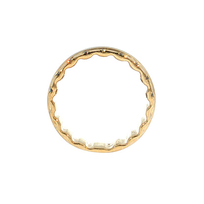 Men's Round Diamond Wedding Band 10k Yellow Gold