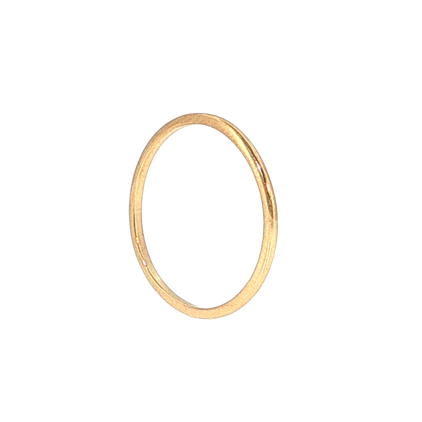 1mm Flat Edge Wedding Band 14k Yellow Gold
