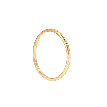 1mm Flat Edge Wedding Band 14k Yellow Gold