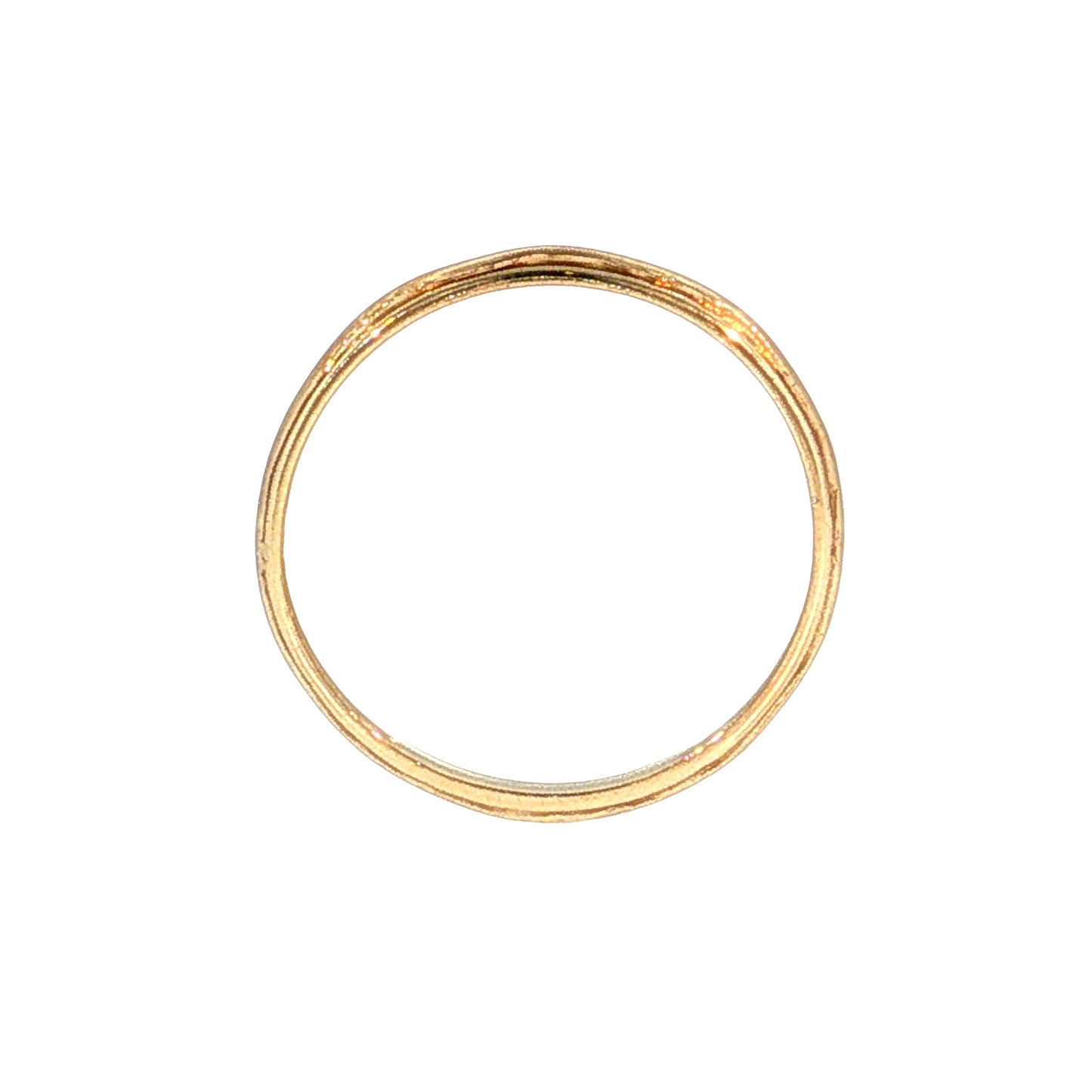 Vintage Mid-Century Half Round Wedding Band 14k