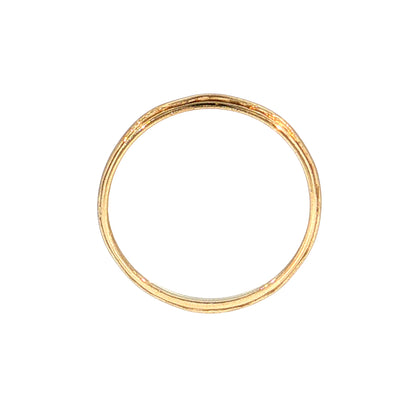 Vintage Mid-Century Half Round Wedding Band 14k
