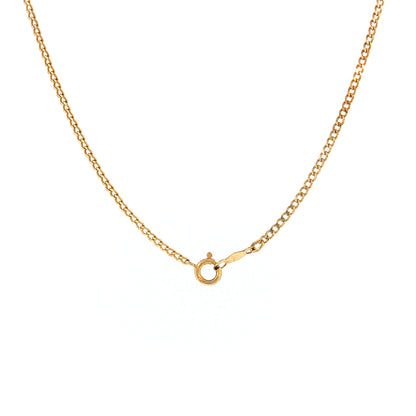 Horned Hands Pendant Necklace 14k Yellow Gold