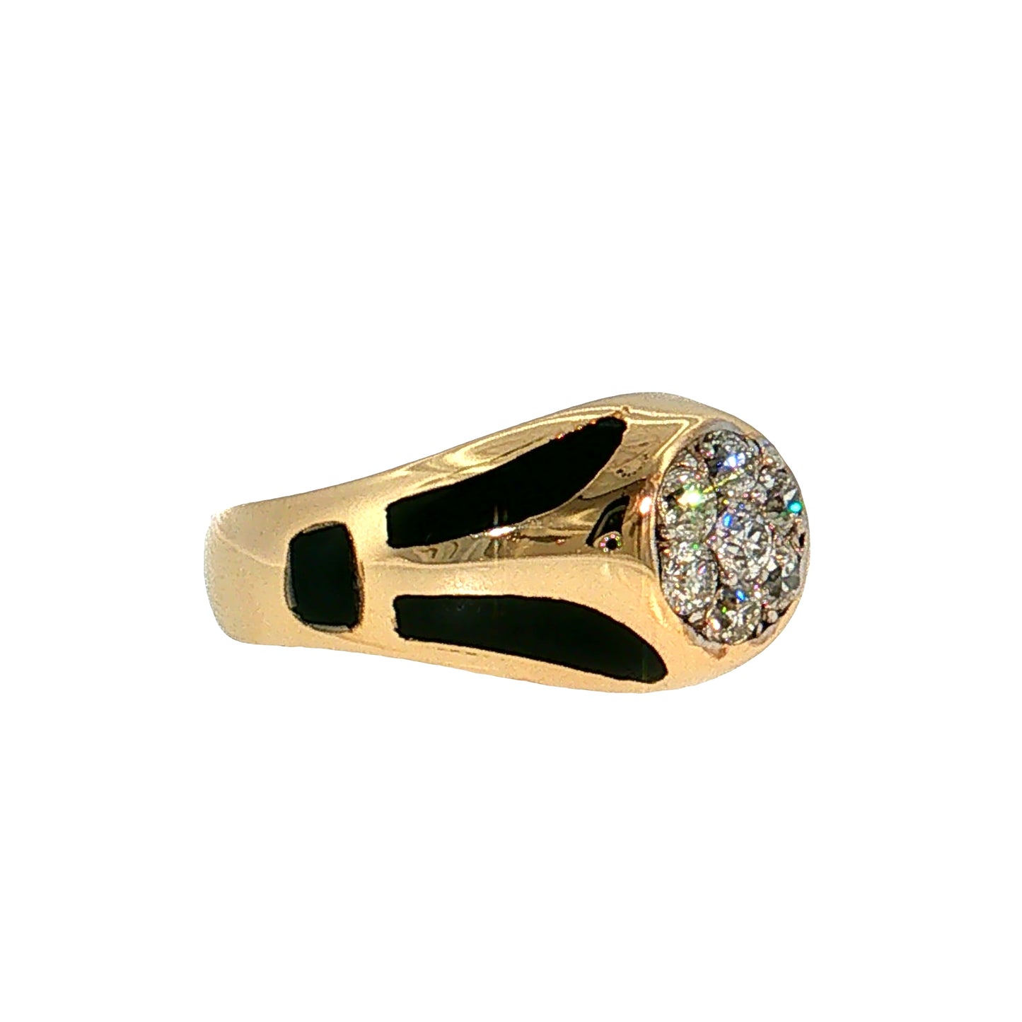 1.05 Vintage Old European Diamond Cocktail Ring 14k