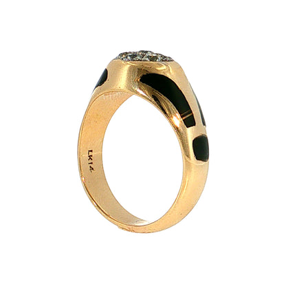 1.05 Vintage Old European Diamond Cocktail Ring 14k
