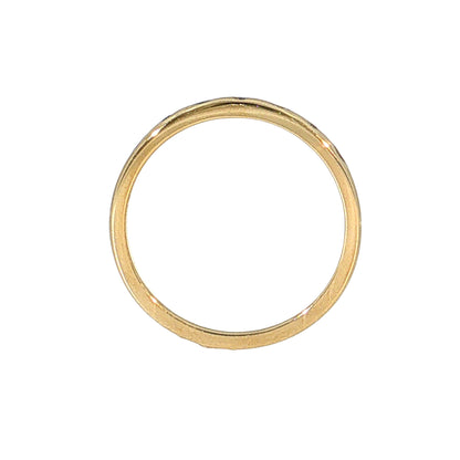 .11 Flush Set Diamond Stacking Wedding Band 14k