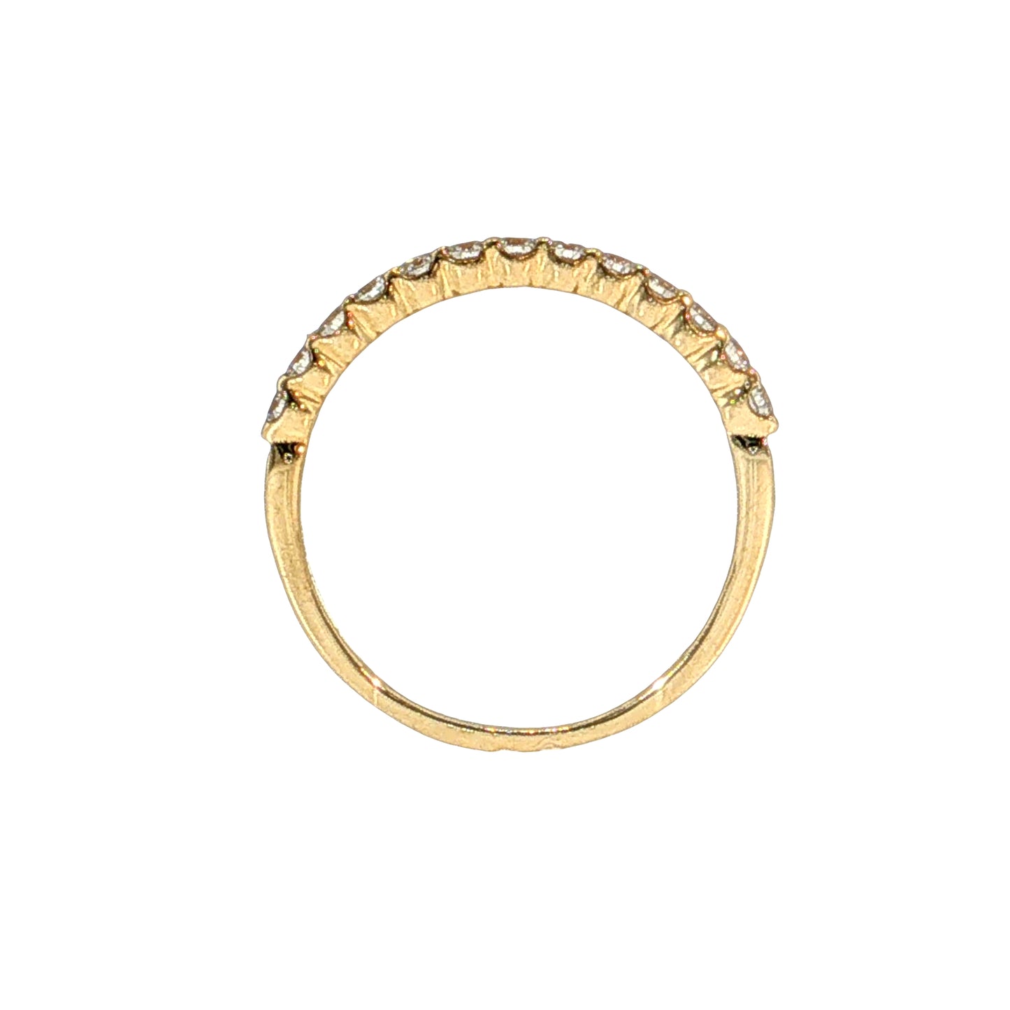.36 Diamond Stacking Wedding Band 14k Yellow Gold