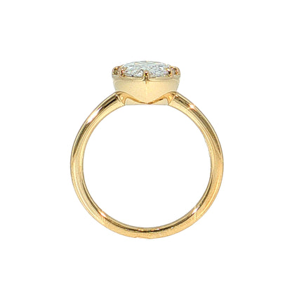 3.02 GIA Marquise Diamond Engagement Ring 14k