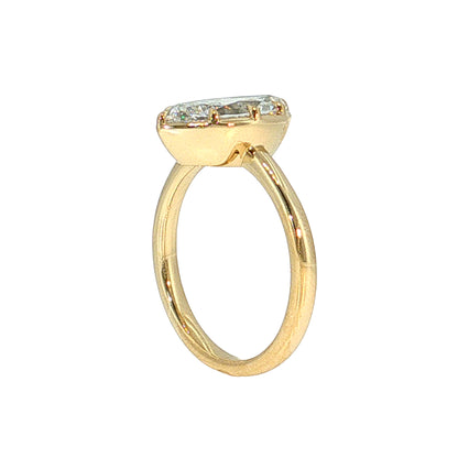 3.02 GIA Marquise Diamond Engagement Ring 14k