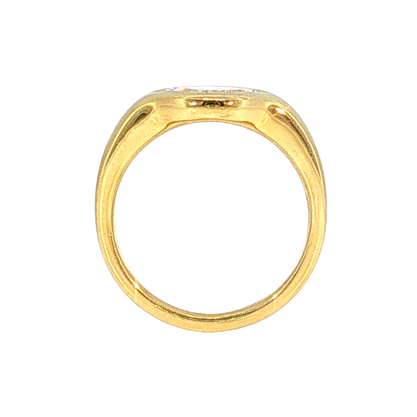 1.51 GIA Shield Step Cut Diamond Engagement Ring 18k