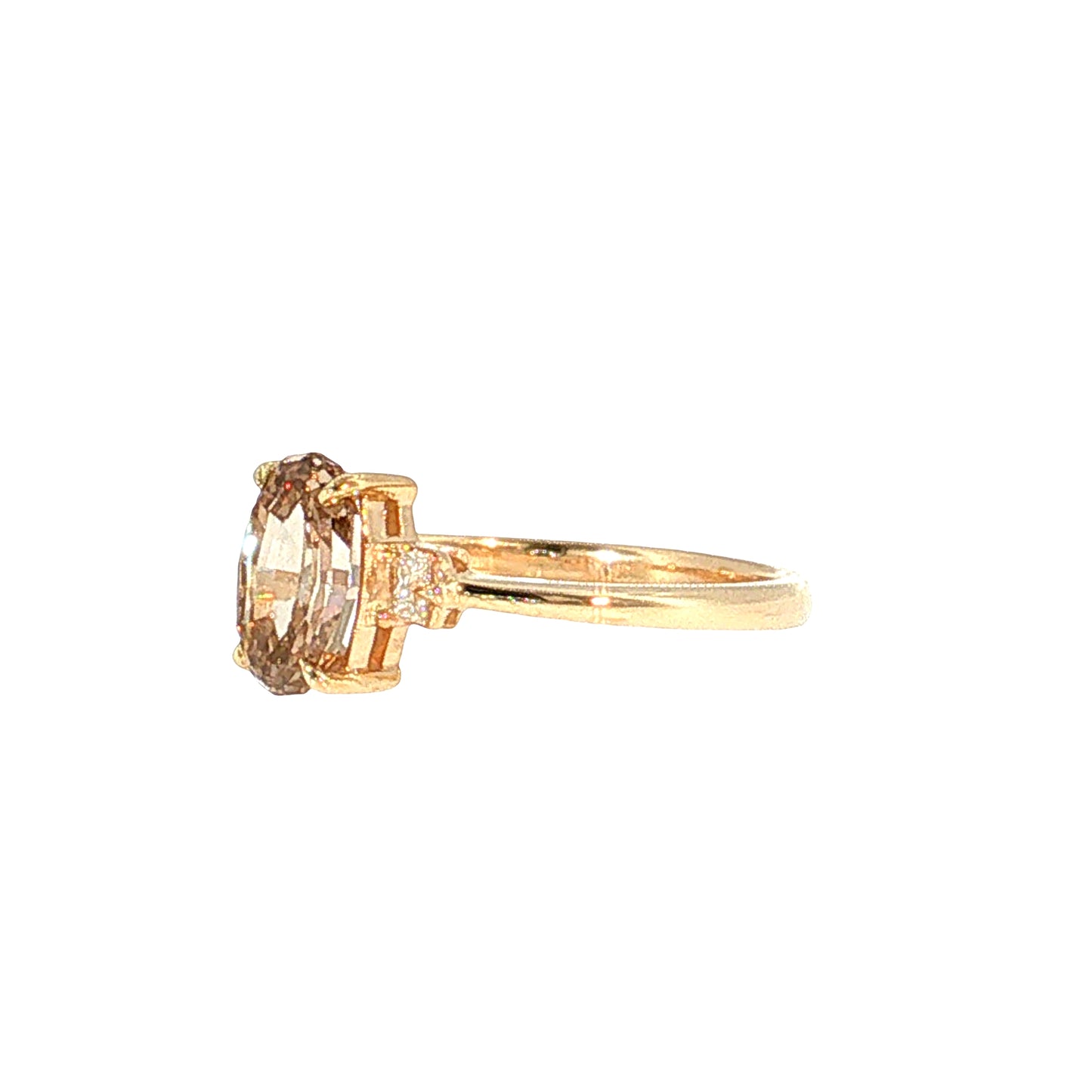 1.21 GIA Oval Step Cut Diamond Engagement Ring 14k