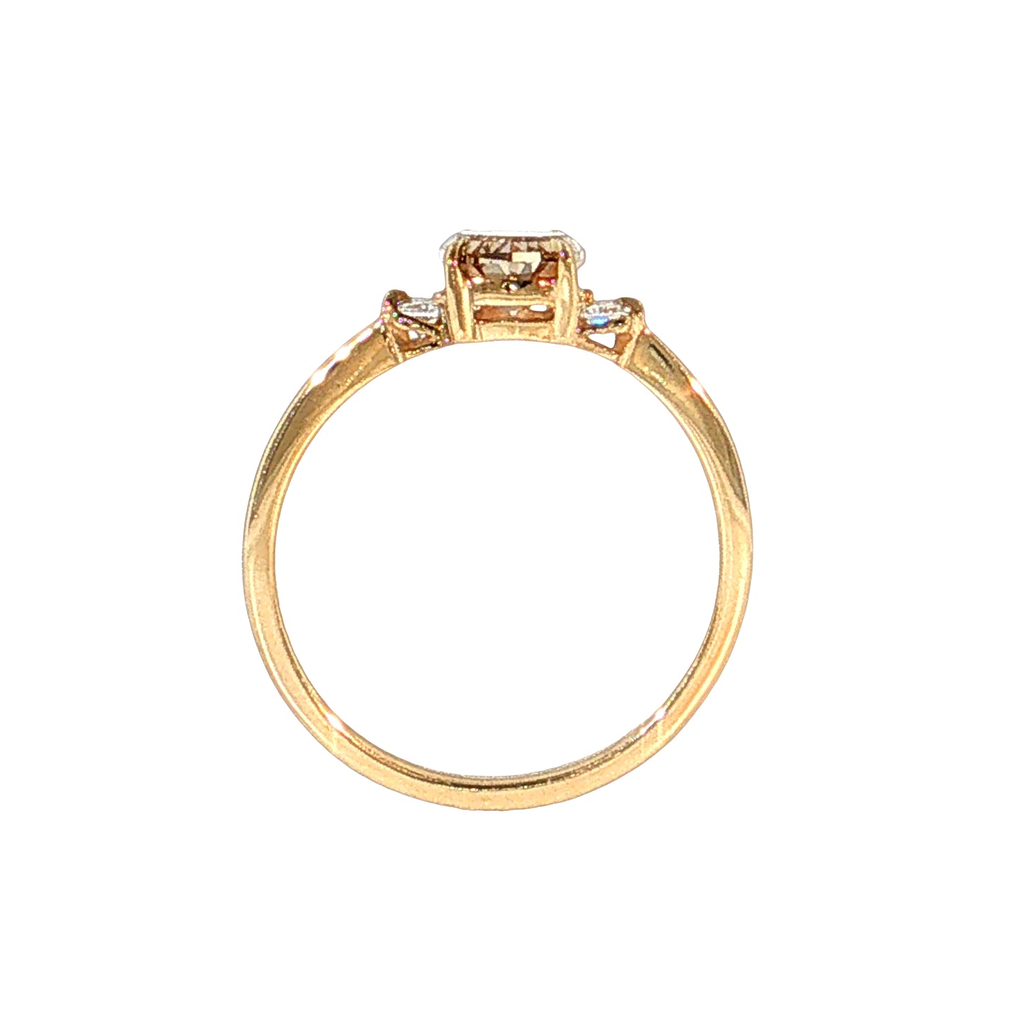 1.21 GIA Oval Step Cut Diamond Engagement Ring 14k
