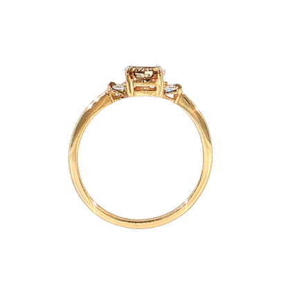 1.21 GIA Oval Step Cut Diamond Engagement Ring 14k