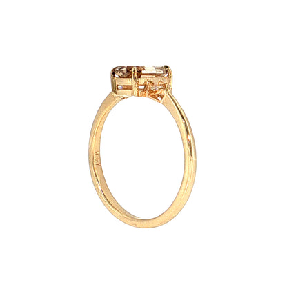 1.21 GIA Oval Step Cut Diamond Engagement Ring 14k