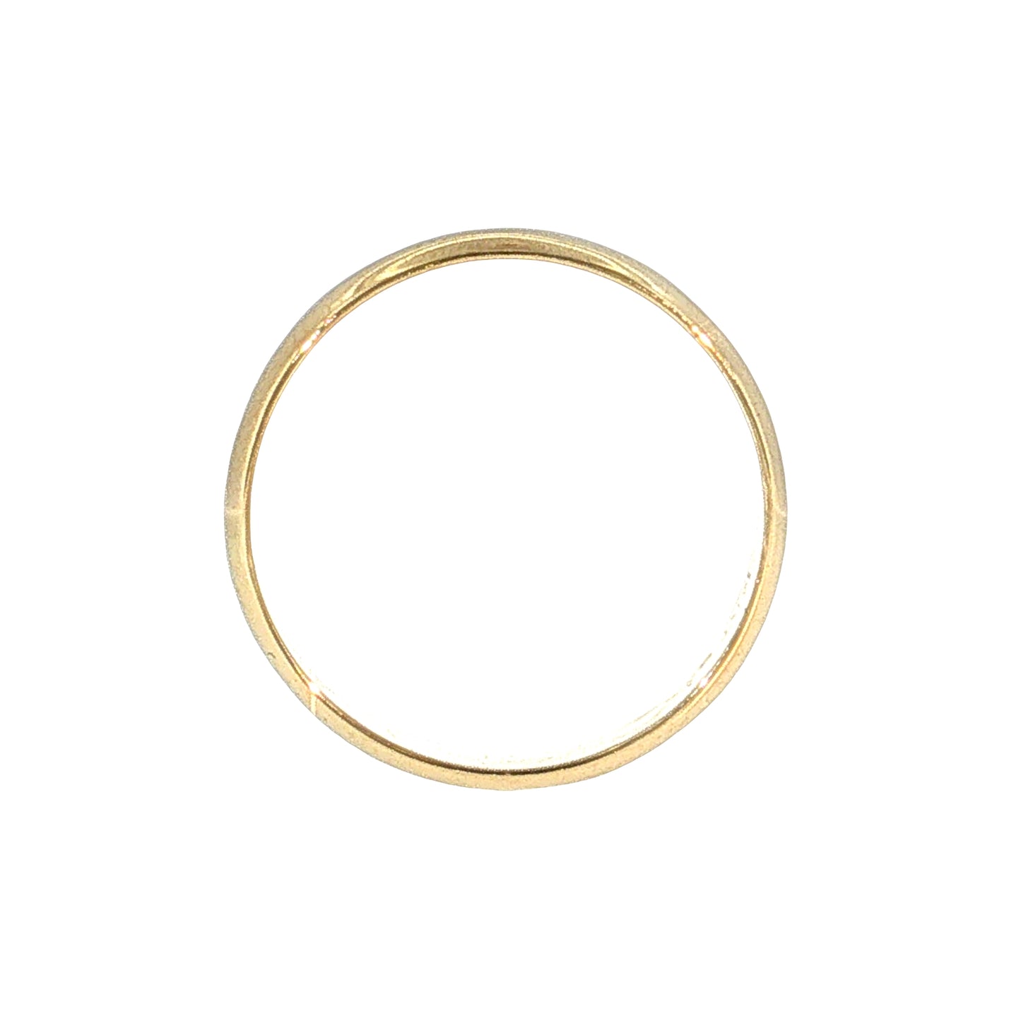 Men's European Light Wedding Band 14k Yellow Gold