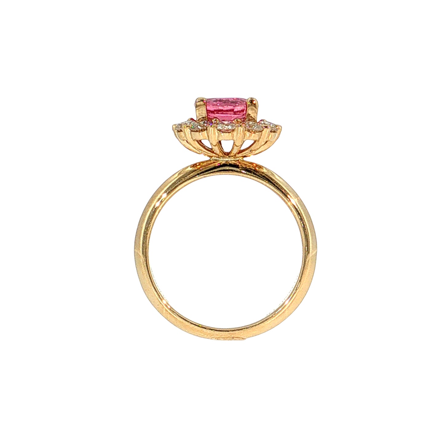 2.01 Padparadscha Sapphire Engagement Ring 14k