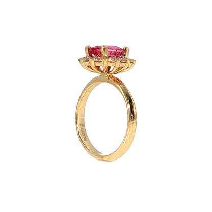 2.01 Padparadscha Sapphire Engagement Ring 14k