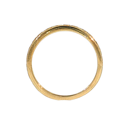 Engraved Filigree Wedding Band 14k Rose Gold