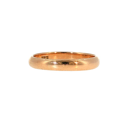 Victorian Men's Wedding Band 14k Rose Gold