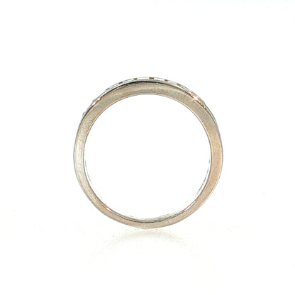 1.36 Baguette Diamond Wedding Band 18k White Gold