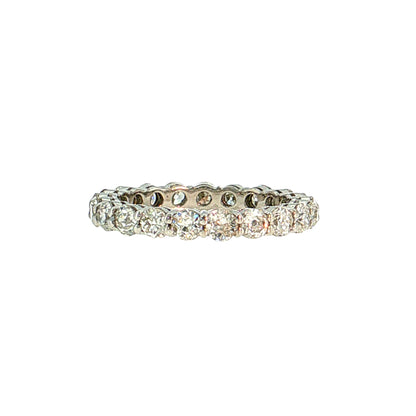 2.14 Old European Diamond Eternity Wedding Band Platinum