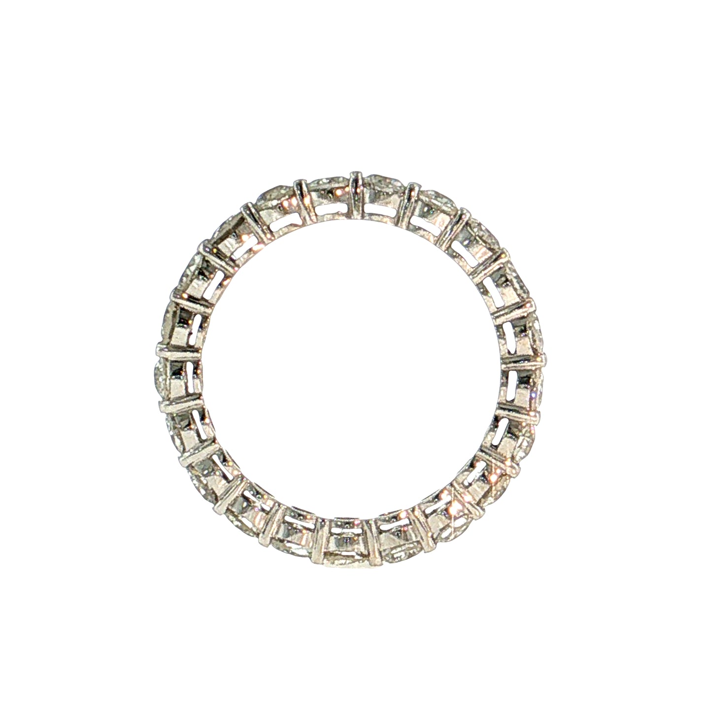 2.14 Old European Diamond Eternity Wedding Band Platinum