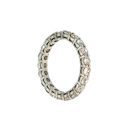 2.14 Old European Diamond Eternity Wedding Band Platinum