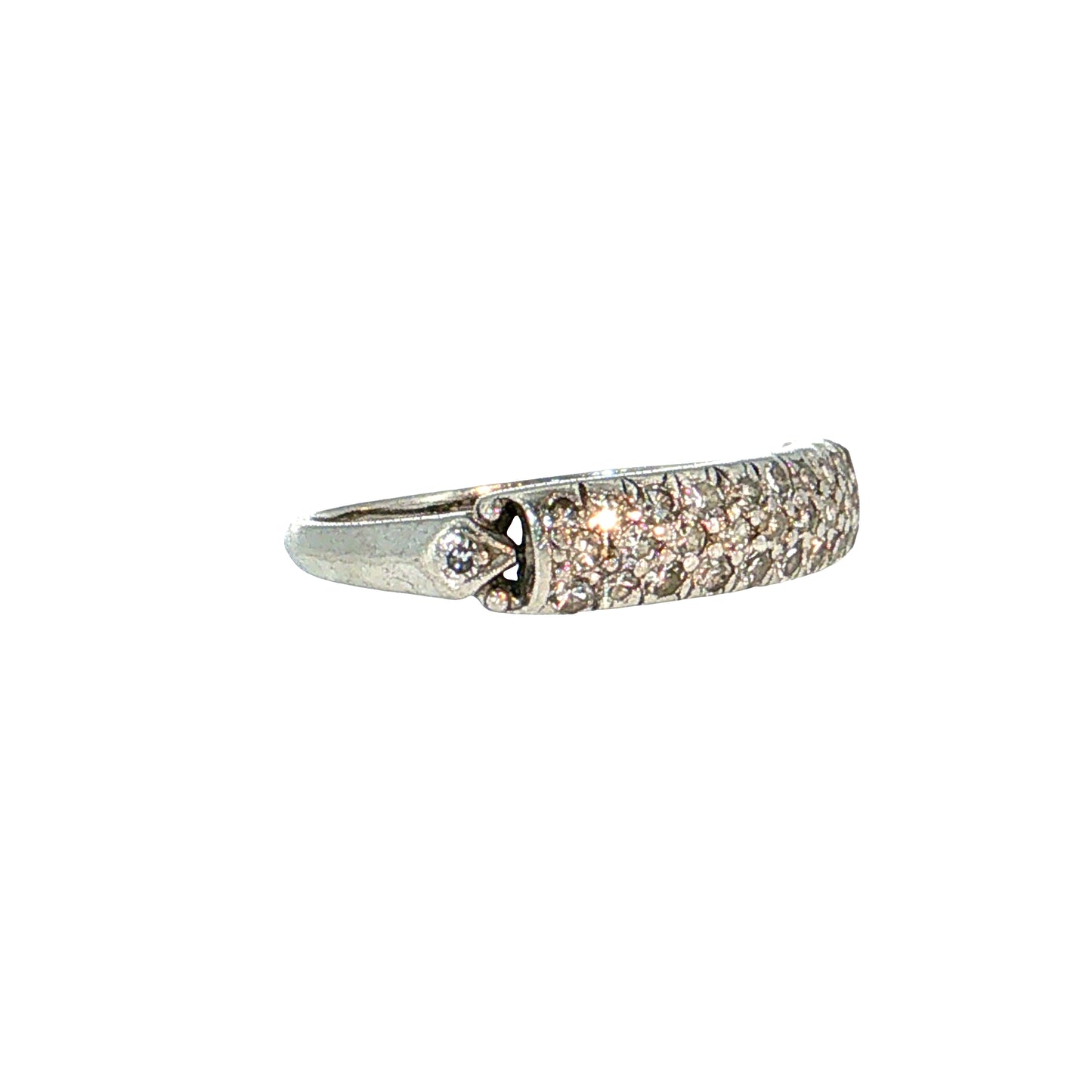 .31 Antique Art Deco Diamond Stacking Ring Platinum