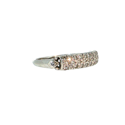 .31 Antique Art Deco Diamond Stacking Ring Platinum