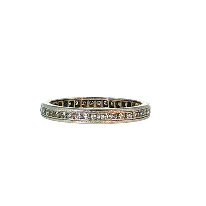 .33 Antique Art Deco Diamond Eternity Band Platinum