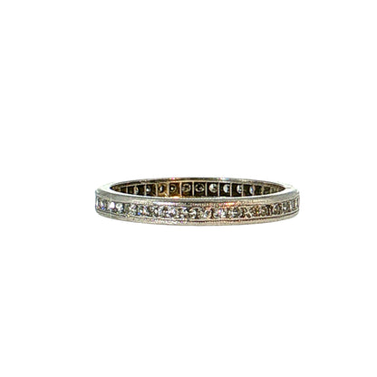 .33 Antique Art Deco Diamond Eternity Band Platinum