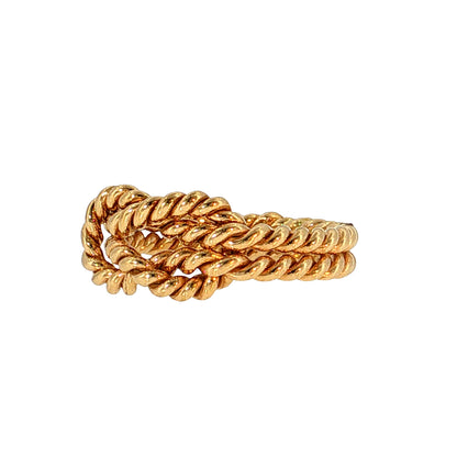 Rope Knot Cocktail Ring 15k Yellow Gold