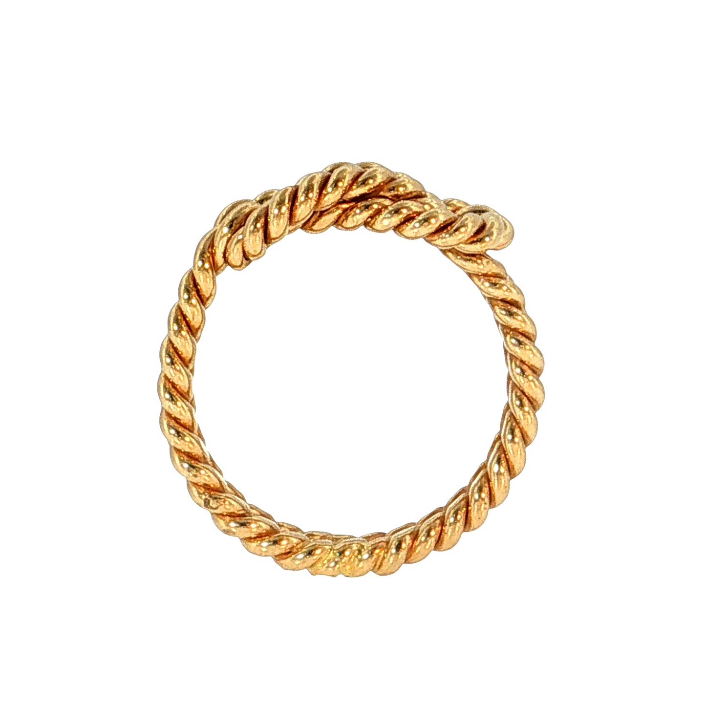 Rope Knot Cocktail Ring 15k Yellow Gold
