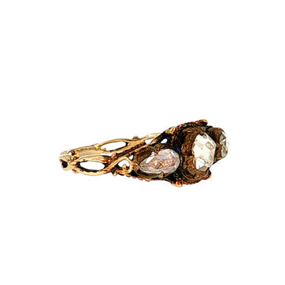 .64 Antique Georgian Diamond Engagement Ring 18K Rose Gold