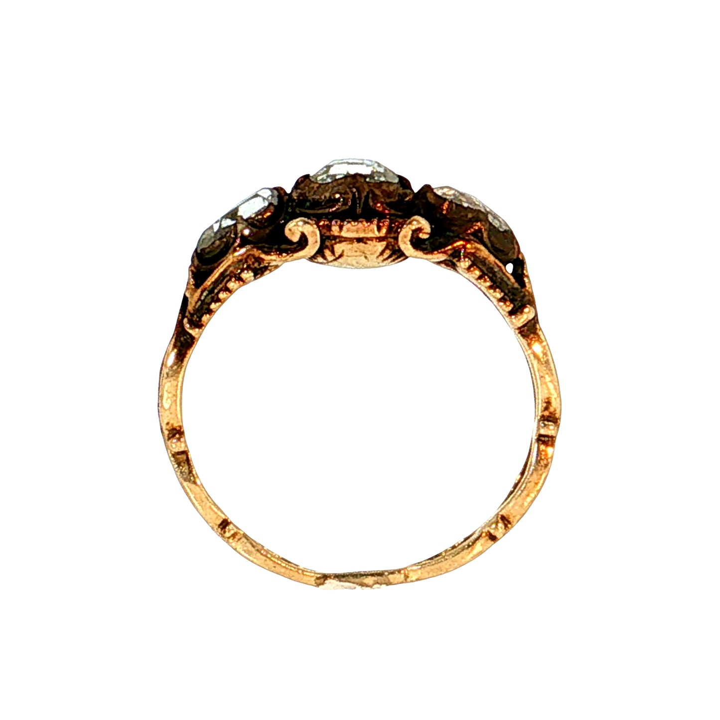 .64 Antique Georgian Diamond Engagement Ring 18K Rose Gold