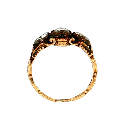 .64 Antique Georgian Diamond Engagement Ring 18K Rose Gold