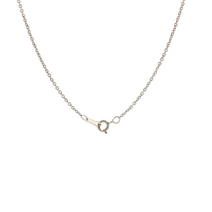 .03 Art Deco Diamond & Onyx Pendant 14k White Gold