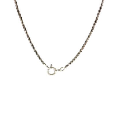 16" Snake Chain Necklace 18k White Gold